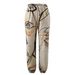 Streetwear Graphic Joggers For Women Casual Abstract Face Print Sweatpants High Waist Loose Track Pants With Pockets Comfy_ecoleips.com