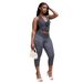 Women's Polka Dot Print Two Piece Set European American Style Sports Streetwear Halter Top Skinny Leggings_ecoleips.com