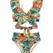 Women's Clothing Two Piece Swimsuit Women Sexy Ruffled Backless Bikini_ecoleips.com