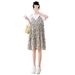 Summer Two-Piece Set Floral Loose Mid-Length Maternity Dress_ecoleips.com