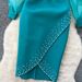 Women's Clothing Fashionable Heavy Beaded V Neck Mesh Splicing Long Skirt_ecoleips.com