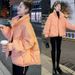 girl Girl Short Down Jacket For Women Winter 2025 New Korean Fashion Loose Fit Petite Stand Collar Thickened Cotton Coat_ecoleips.com
