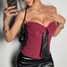 Women's Clothing Hot Girl Wrapped Chest Tie Wrapped Chest Solid Color Small Vest_ecoleips.com