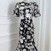 Elegance Embroidered Floral Dress – Lantern Sleeves, Fit & Flare Silhouette (S-4xl, 8 Colors, Polyester Blend)_ecoleips.com