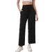 Women's Clothing High-Waisted Loose Yoga Pants Super Elastic Casual Straight Leg Wide Leg Sportswear_ecoleips.com