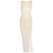 New Arrival Fashion Elegant Long Dress Sleeveless Slim Fit Backless Slit Hem Dress For Women Daily Party Wear_ecoleips.com