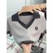 Silk-Touch V-Neck Polo Shirt For Women – Breathable Summer Knit With Elegant Drape & Lightweight Comfort (One Size Fits S-L)_ecoleips.com