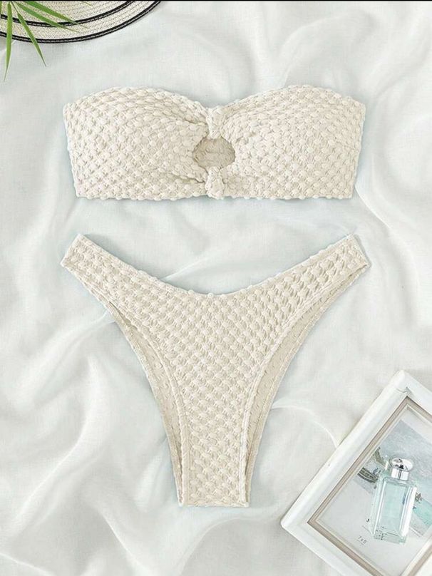 Women's Sexy Two Piece Swimsuit New Style Bikini Special Fabric for Summer Beachwear Size 4 to 16_ecoleips.com