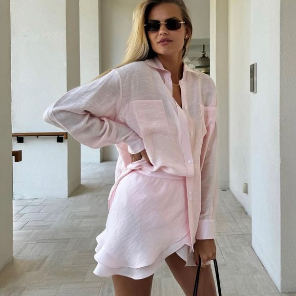Women's Clothing Summer New Beach Sun Protection Shirt Seaside Leisure Holiday Dress Swimsuit Outer Shirt Suit_ecoleips.com