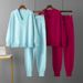 Women's Autumn Winter Casual Two Piece Set Sweater Pullover Harem Pants Suit Style_ecoleips.com