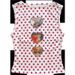 New European And American INS Women's High TK French Style White Bottom Red Polka Dot Heart Vintage Millennium Hot Girl_ecoleips.com
