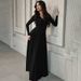 Hot-Selling Women's Fashion 2025 Summer New Fashionable Elegant Slim Waist Long Sleeve Dress Wholesale_ecoleips.com