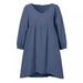 Women's Solid Color V Neck Ruched Lantern Sleeve Top Casual Cotton Linen Shirt American Style_ecoleips.com