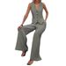 Women's Clothing New Fashion Vest Trousers Collage Stitching Leisure Suit_ecoleips.com