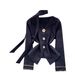 Elegant French-Style Rose Button Blouse - Women's Long Sleeve Lapel Shirt With Floral Detailing, Loose Fit & Versatile Fall Wardrobe Essential_ecoleips.com