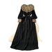 Women's Clothing Winter Heavy Beaded Sequins Loose Waist Long Pleated Dress Skirt_ecoleips.com