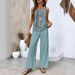 Women's Clothing American Sleeveless Double Layer Vest And Pants Set Hot Selling Style New Arrival In Stock_ecoleips.com