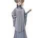 Muslim Heavy Satin Rhinestone Dress For Women 2025 Summer New Solid Color Elegant With Headscarf Set_ecoleips.com