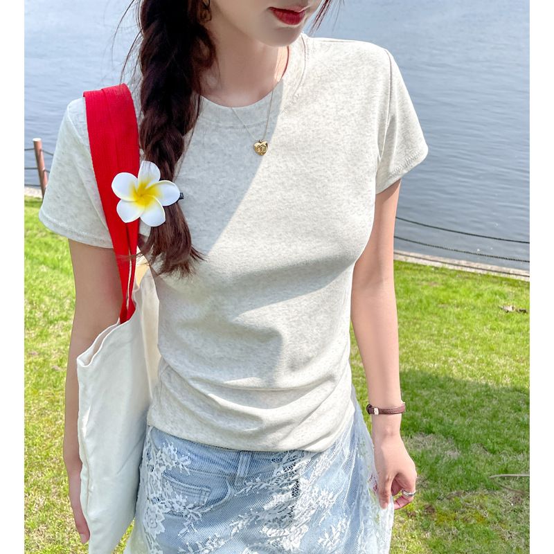 High Quality Plus Size Women's Cotton T-Shirt Short Sleeve Loose Fit Slim Fit High End Top For Spring And Summer_ecoleips.com