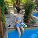 Sky Blue Bikini Three Piece Set Blogger Same Style Wrap Hip Drawstring Sexy Small Chest Swimwear Sanya Vacation_ecoleips.com