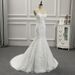 European and American wedding dress 2025 new style tube top slim fishtail trailing sweet lace French bride going out light wedding dress female_ecoleips.com