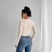 European And American Cross-border Independent Website 2026 Spring New Women's Solid Color Sexy Lace V-neck Long-sleeve_ecoleips.com