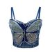Women's Clothing Butterfly Tube Top Personality High End Outer Wear Bra Slim Stitching Denim Fishbone Bra Suspenders_ecoleips.com