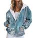 Women's Oversized Zip-Up Hoodie With 3D Print – Trendy Streetwear Pullover, Soft Polyester-Spandex Blend, Relaxed Fit (S-5XL, 40+ Colors)_ecoleips.com