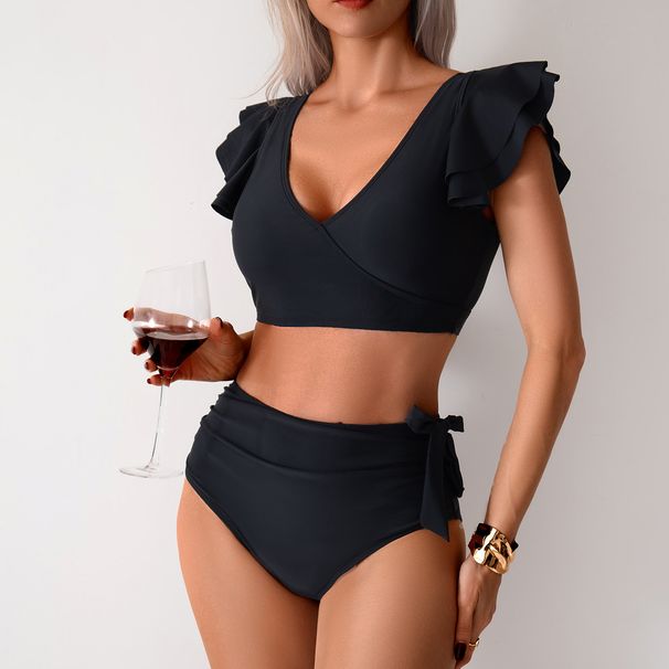 Women's Clothing New Bikini Split Swimsuit Women's High Waist Swimming Trunks Bikini Swimsuit_ecoleips.com