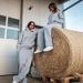 Unisex Trendy Embroidered Hoodie Set New Suvene Women's Clothing_ecoleips.com