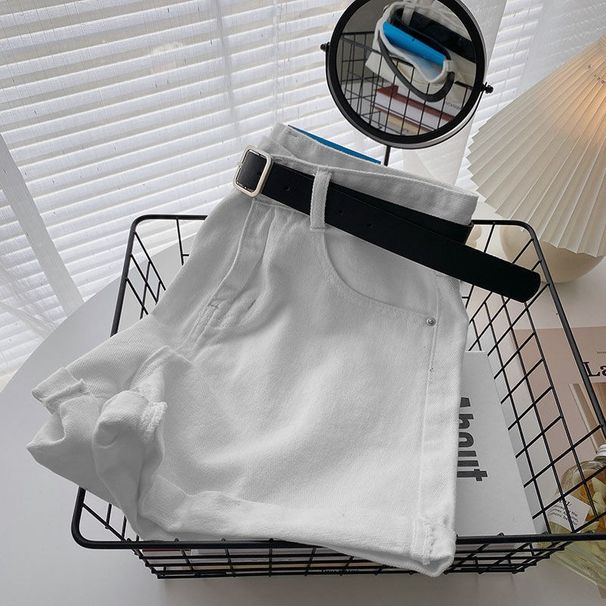 Women's High Waist Denim Shorts Summer Thin Loose Slimming A-Line Wide Leg Hot Pants Trendy INS Style 2026 New Arrival_ecoleips.com