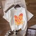 Women's Casual Round Neck Short Sleeve T-Shirt Multi-Color American Style Simple Fashionable Sports Top Solid Printed Loose Fit_ecoleips.com