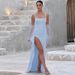 European And American INS-style Women's Evening Gown Long Dress 2025 Summer Fashion Sexy Strapless Backless High-slit Dress_ecoleips.com
