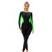 Women's Clothing Conservative Long Sleeved Fully Surrounded Sun Protection One Piece Swimsuit Tight Pants Muslim Swimsuit_ecoleips.com