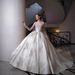 Vintage Satin Strapless Wedding Dress – Elegant A-Line Bridal Gown With Long Train, Lace Detailing & Adjustable Corset Back (XS-XXL)_ecoleips.com