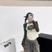 Women's American Style Sweet Sexy Raglan Sleeve Long T-Shirt Letter Print Short Slimming Simple Top_ecoleips.com