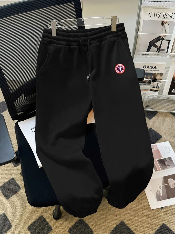 Unisex High-Waisted Jogger Pants Loose Fit with Slimming Silhouette Adjustable Drawstring Women's Clothing Bottoms_ecoleips.com