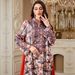 Women's Ethnic Style Long Robe Embroidered Dress Elegant Printed Jalabia Gown with Long Sleeves for Evening Wear_ecoleips.com