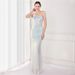 Women's Clothing New Bead Style Sequin Fairy Lady Party Party Evening Dress Sexy Long Toast Dress Bride_ecoleips.com