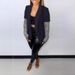 C3079 . European And American Cross-border Women's Clothing, Casual Workwear Short-sleeve Suit With Mesh_ecoleips.com