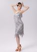 K New Adult Latin Dance Sequin Fringe Skirt Dance Dress Party Dress Stage Performance Dress Competition Dress_ecoleips.com