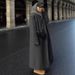 Hot-Selling Cross-Border Trade European And American Style Women's Fashion Elegant Suit Collar Striped Woolen_ecoleips.com