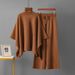 K Female Dress With A Shawl Coat And Wide-leg Pants, A Two-piece Set With A High-end And Luxurious Fashion Style For Ladies_ecoleips.com