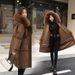 Women's Fashion Cotton-padded Padded Lamb Wool Coat_ecoleips.com