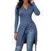 Aria Basics Aria Basics 2026 Autumn/Winter Independent Station European And American Foreign Trade Women's V-neck Long-sleeve_ecoleips.com