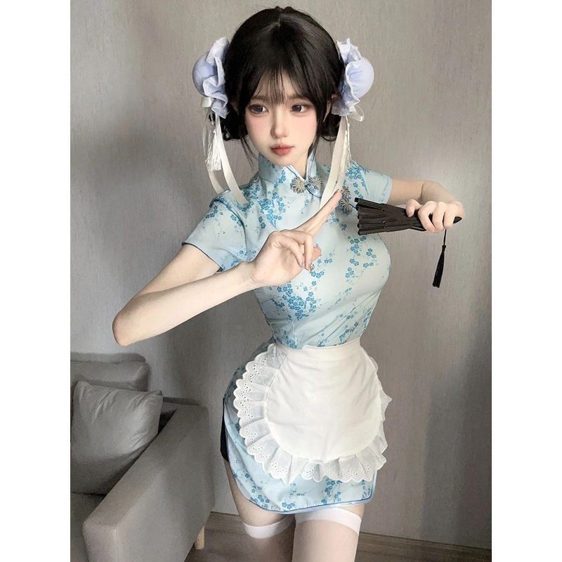 Pure Desire Hot Girl Sexy Design Collared Top New Denim Skirt Women Waist Slimming Two-Piece Set_ecoleips.com
