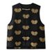 girl New Chinese High-End Butterfly Jacquard Padded For Women Autumn Winter National Button Retro Vest ZX Style MX091_ecoleips.com