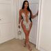 CY901209 European And American Style Sequin Sheer Fringe Sexy Bodycon Sleeveless Short Dress For Women_ecoleips.com