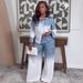 Elegant Contrast Color Long Sleeve Blouse & High-Waist Pants Set – African-Inspired Office Casual Outfit For Women_ecoleips.com