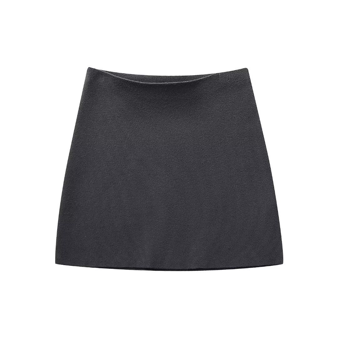 ZR Wind Women's Loose Sleeve Knitted Jacket Mini Skirt55361605536161_ecoleips.com